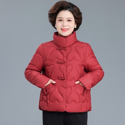 小个子妈妈冬装2025新款棉袄短款