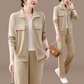 阔太太洋气高贵外套休闲两件套 时尚 中老年运动套装 女春秋2025新款