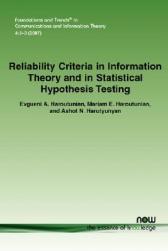 Criteria Reliability Information and Theory 预售