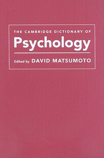 【预售】The Cambridge Dictionary of Psychology