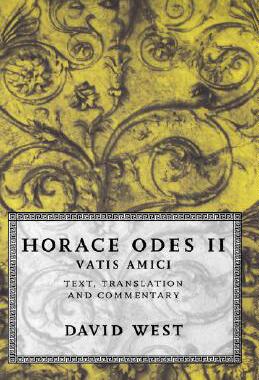 【预售】Horace Odes II: Vatis Amici