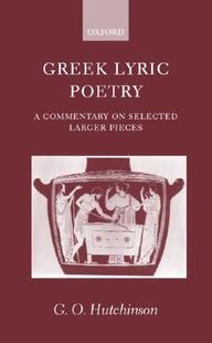 Poetry Selected Commentary Greek 预售 Lyric Larger