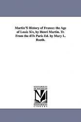 【预售】Martin's History of France: The Age of Louis XIV, by