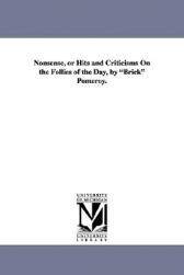 【预售】Nonsense, or Hits and Criticisms on the Follies of