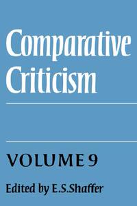 【预售】Comparative Criticism: Volume 9, Cultural