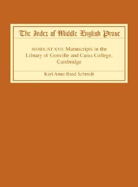 【预售】The Index of Middle English Prose: Handlist XVII: