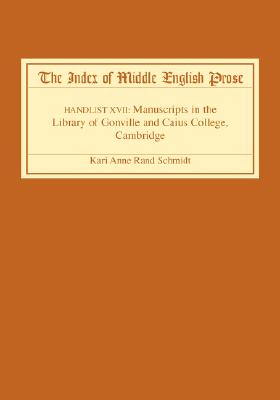 【预售】The Index of Middle English Prose: Handlist XVII: