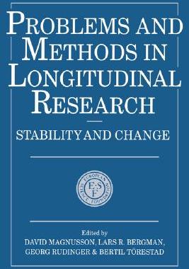 【预售】Problems and Methods in Longitudinal Research: