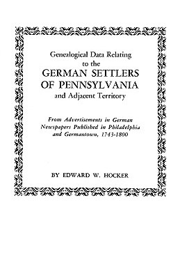 【预售】Genealogical Data Relating to the German Settlers of