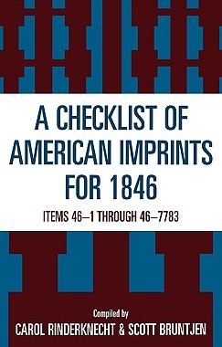 【预售】Checklist of American Imprints 1846: Items 46-1