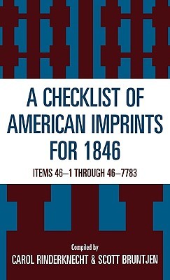 【预售】Checklist of American Imprints 1846: Items 46-1