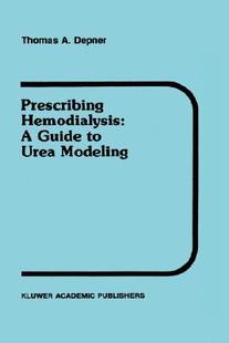 Hemodialysis Modeling Prescribing Urea Guide 预售