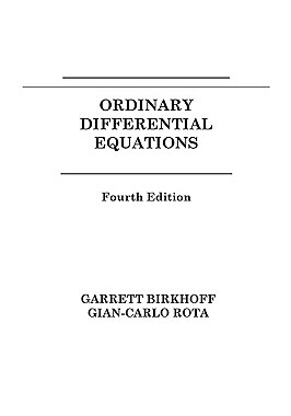 【预售】Ordinary Differential Equations, 4Th Edition