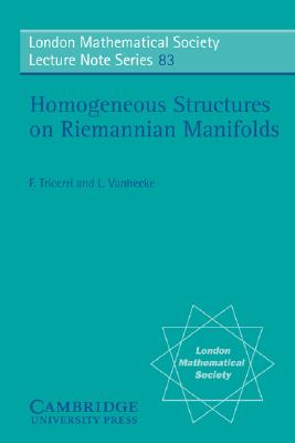 【预售】Homogeneous Structures on Riemannian Manifolds