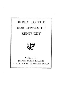 【预售】Index to the 1820 Census of Kentucky