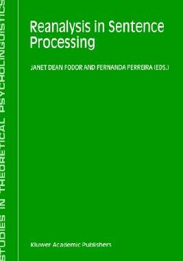 【预售】Reanalysis in Sentence Processing