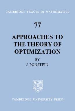 【预售】Approaches to the Theory of Optimization