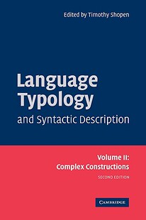 【预售】Language Typology and Syntactic Description: Volume
