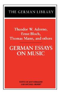 Essays Adorno 预售 Ernst German Theodor Music