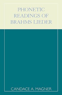 预售 Brahms Phonetic Lieder Readings
