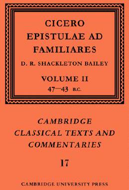 预订 【】Cicero: Epistulae Ad Familiares: Volume 2, 47 43 BC