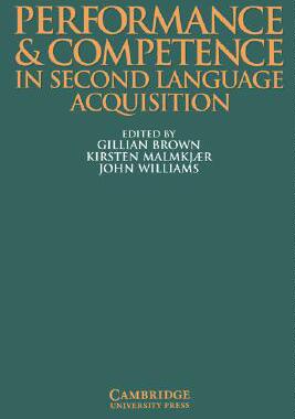 【预售】Performance and Competence in Second Language