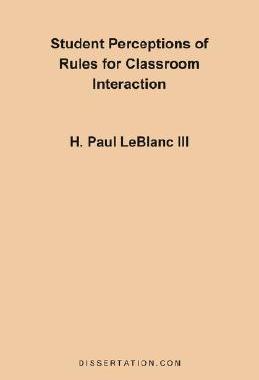 【预售】Student Perceptions of Rules for Classroom