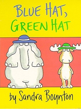 现货 英文原版 蓝帽子，绿帽子 纸板书 宝宝启蒙认知 学颜色 Sandra Boynton: Blue Hat, Green Hat