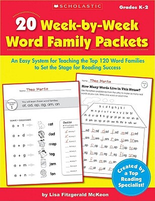 【预售】20 Week-By-Week Word Family Packets, Grades K-2: An