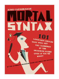 Syntax 101 Will 预售 Get That Mortal Choices Language