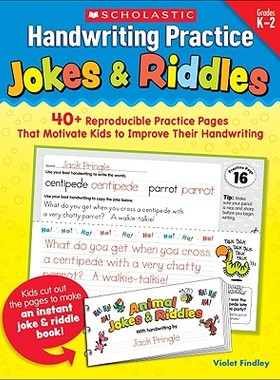 【预售】Handwriting Practice: Jokes & Riddles, Grades K-2:
