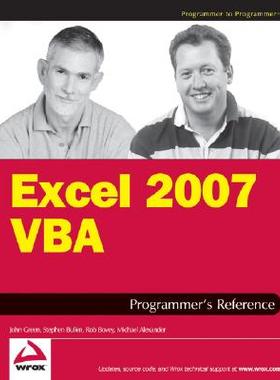 【预售】Excel 2007 Vba Programmer'S Reference