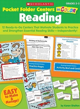 【预售】Pocket-Folder Centers in Color: Reading, Grades 2-3: