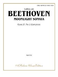 【预售】Moonlight Sonata, Op. 27, No. 2 (Complete)