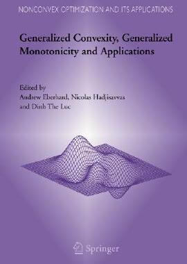 【预售】Generalized Convexity, Generalized Monotonicity and