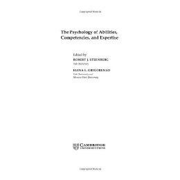 【预售】The Psychology of Abilities, Competencies, and