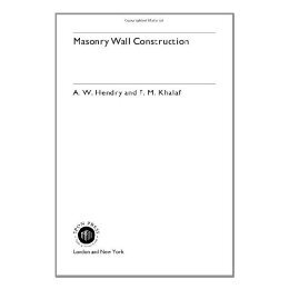 【预售】Masonry Wall Construction