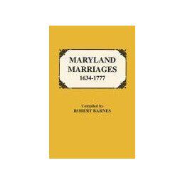【预售】Maryland Marriages 1634-1777 - 封面