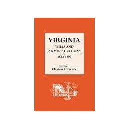 【预售】Virginia Wills and Administrations 1632-1800