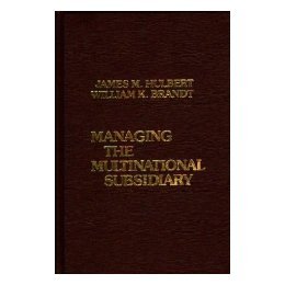 【预售】Managing the Multinational Subsidiary.