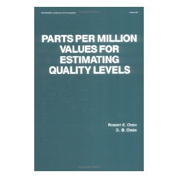 【预售】Parts Per Million Values for Estimating Quality
