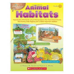 【预售】Animal Habitats, Grades 2-3: Reproducible Mini-Books