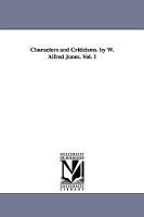 【预售】Characters and Criticisms. by W. Alfred Jones. Vol.