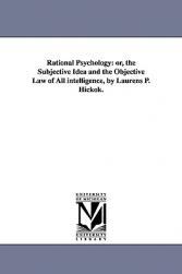 【预售】Rational Psychology: Or, the Subjective Idea and the