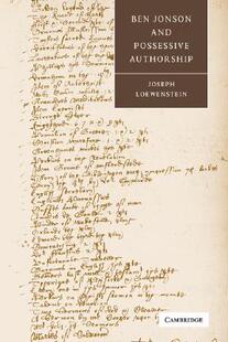 【预售】Ben Jonson and Possessive Authorship