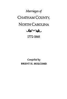 【预售】Marriages of Chatham County, North Carolina