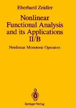 【预售】Nonlinear Functional Analysis and Its Applications: