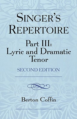 【预售】The Singer's Repertoire, Part III: Lyric and
