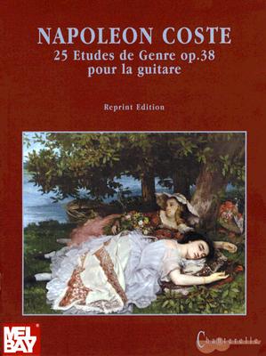 【预订】Napoleon Coste, 25 Etudes de Genre Op. 38: Solo
