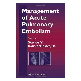 【预售】Management of Acute Pulmonary Embolism